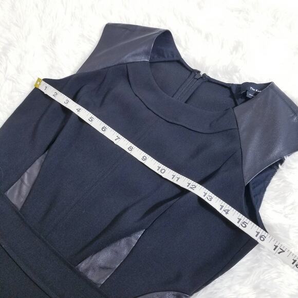 The Kooples Leather Details Sheath Dress Slit - Picture 6 of 12